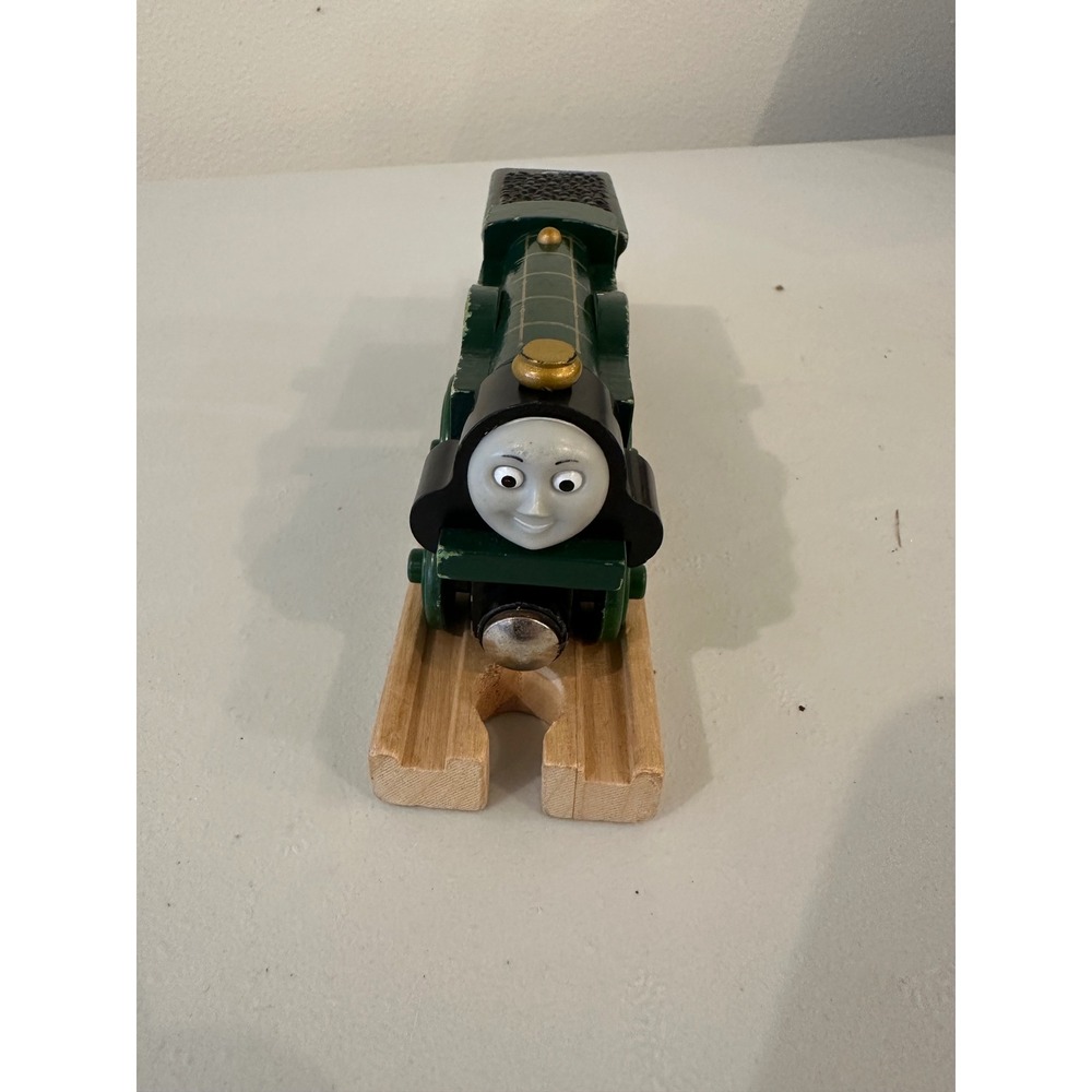 Thomas Friends Wooden Railway Emily Engine and Tender Green Train Tomy 10312WJ00